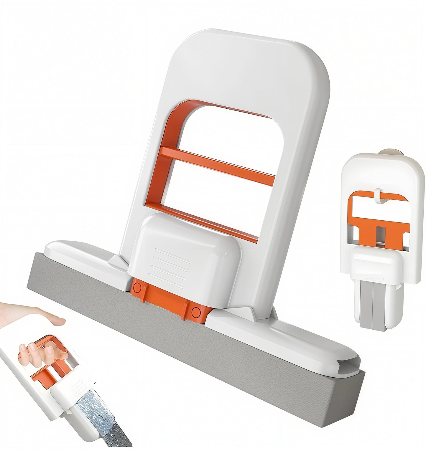 Mini Foldable Mop – Portable Squeeze Water Wiper for Kitchen & Bathroom Cleaning