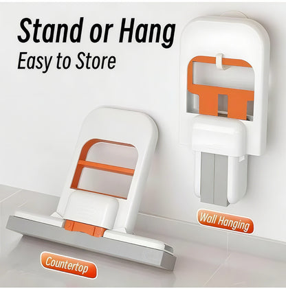 Mini Foldable Mop – Portable Squeeze Water Wiper for Kitchen & Bathroom Cleaning