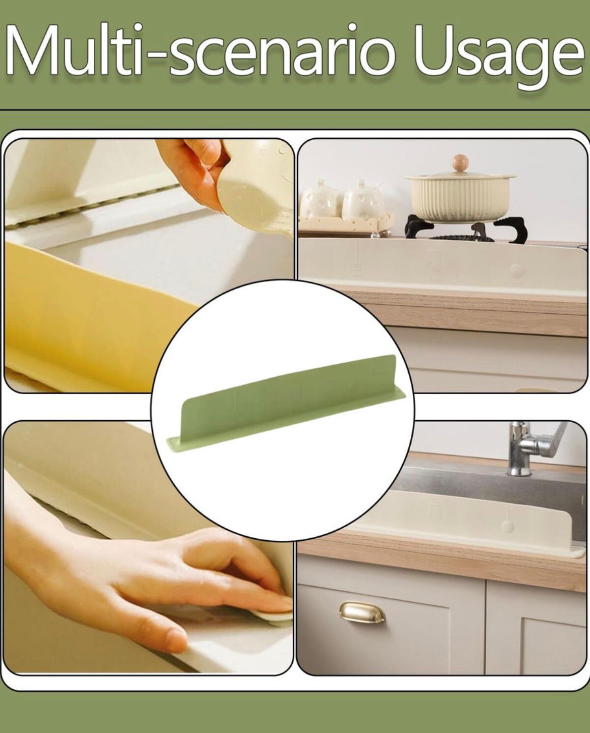 Silicone Sink Splash Guard for Kitchen - Multicolour Dishwashing Barrier with Suction Base