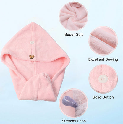 Soft Microfiber Hair Drying Towel