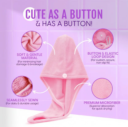 Soft Microfiber Hair Drying Towel