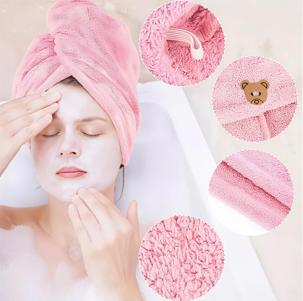 Soft Microfiber Hair Drying Towel