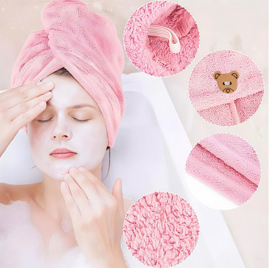 Soft Microfiber Hair Drying Towel