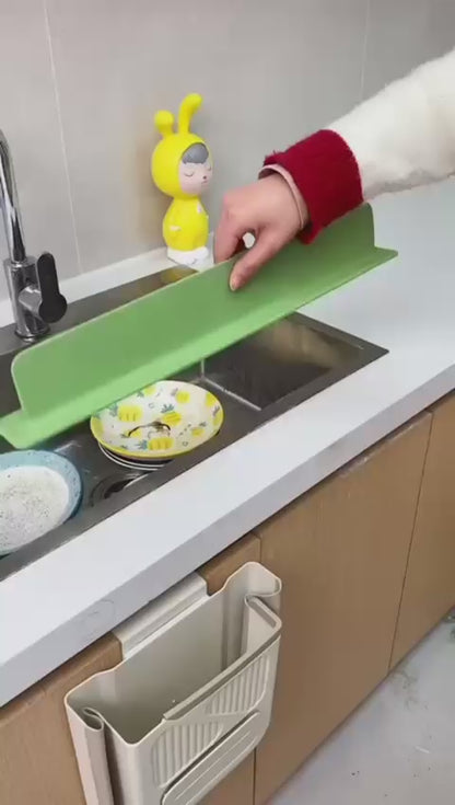 Silicone Sink Splash Guard for Kitchen - Multicolour Dishwashing Barrier with Suction Base